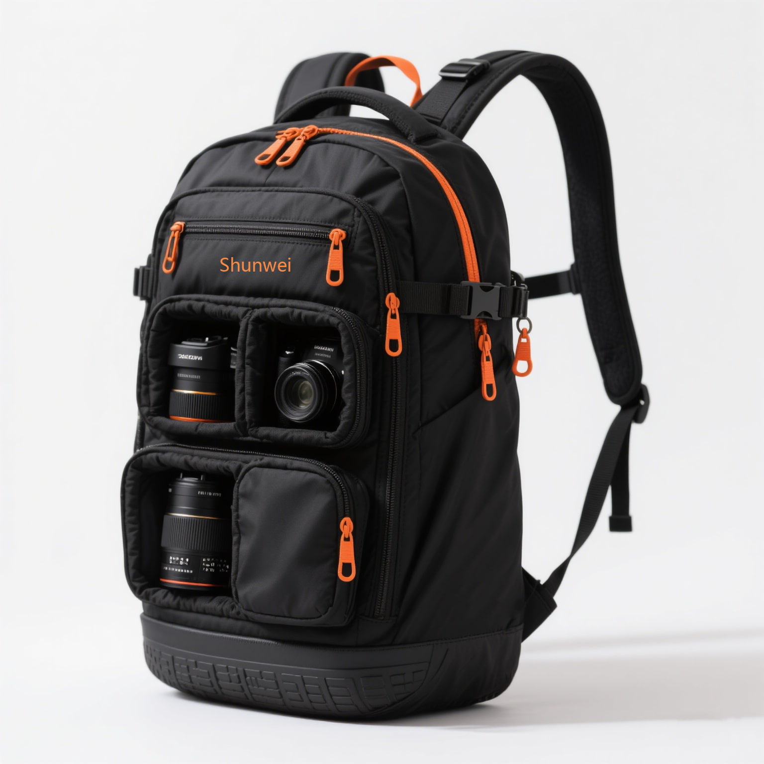 Anti-collision and wear-resistant photography storage backpack