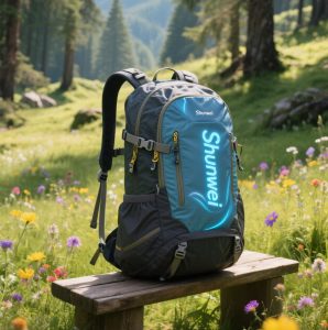 Blue casual hiking bag