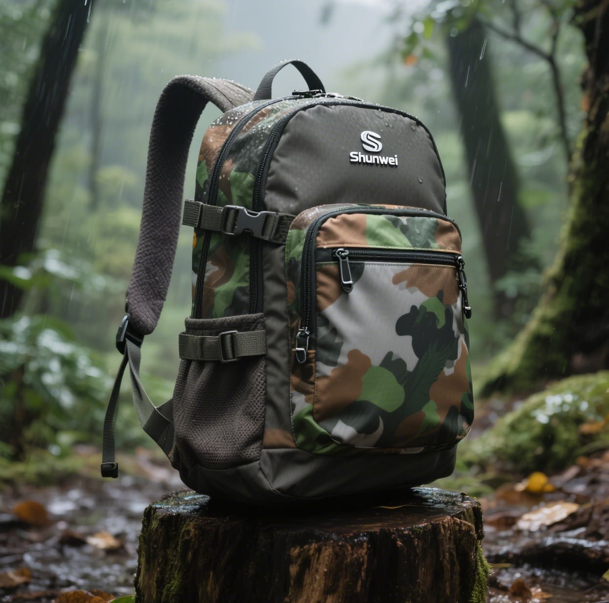 Daily leisure camouflage hiking bag