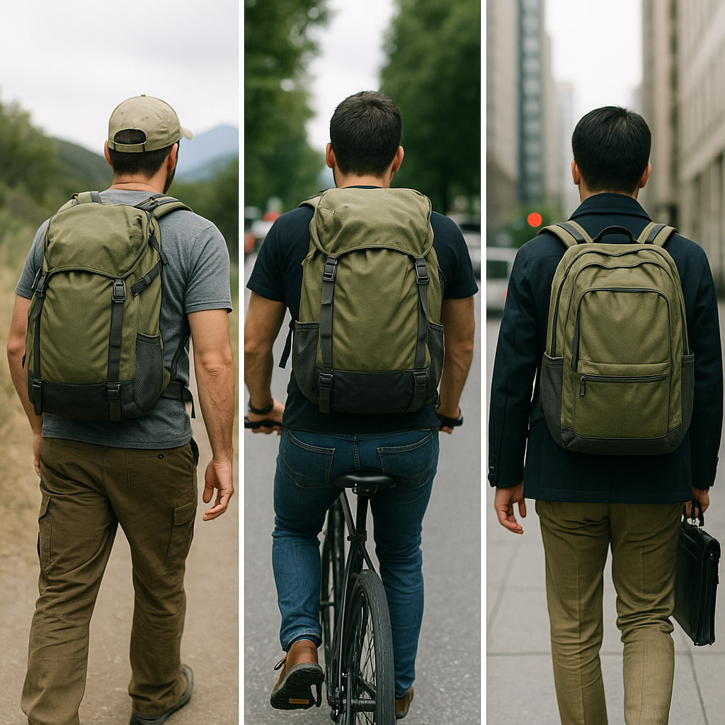 Small fashion hiking bag Scene application