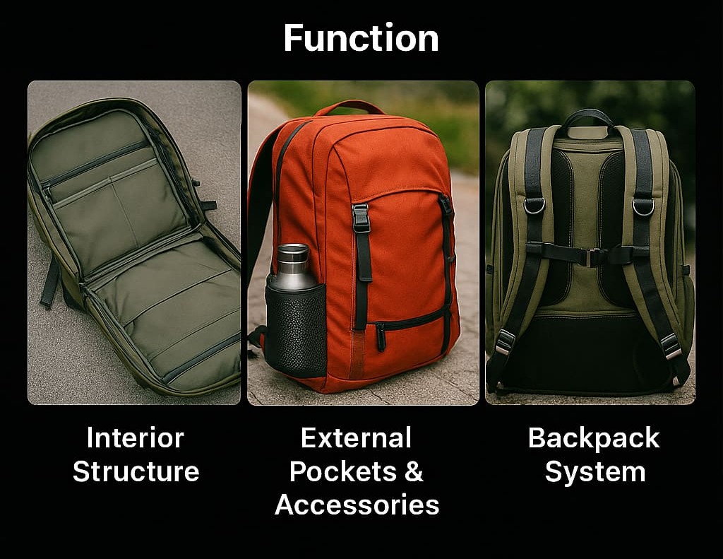Deep Blue Short – Range Hiking Bag Appearance Appearance