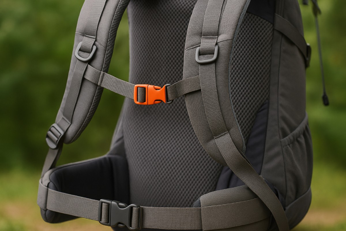 Inkqubo yephaneli yangasemva efakwe umoya kubhaka wokunyuka intaba, ebonisa ubume bemesh obuphefumlayo kunye nobunjineli bephaneli ye-ergonomic yangasemva.