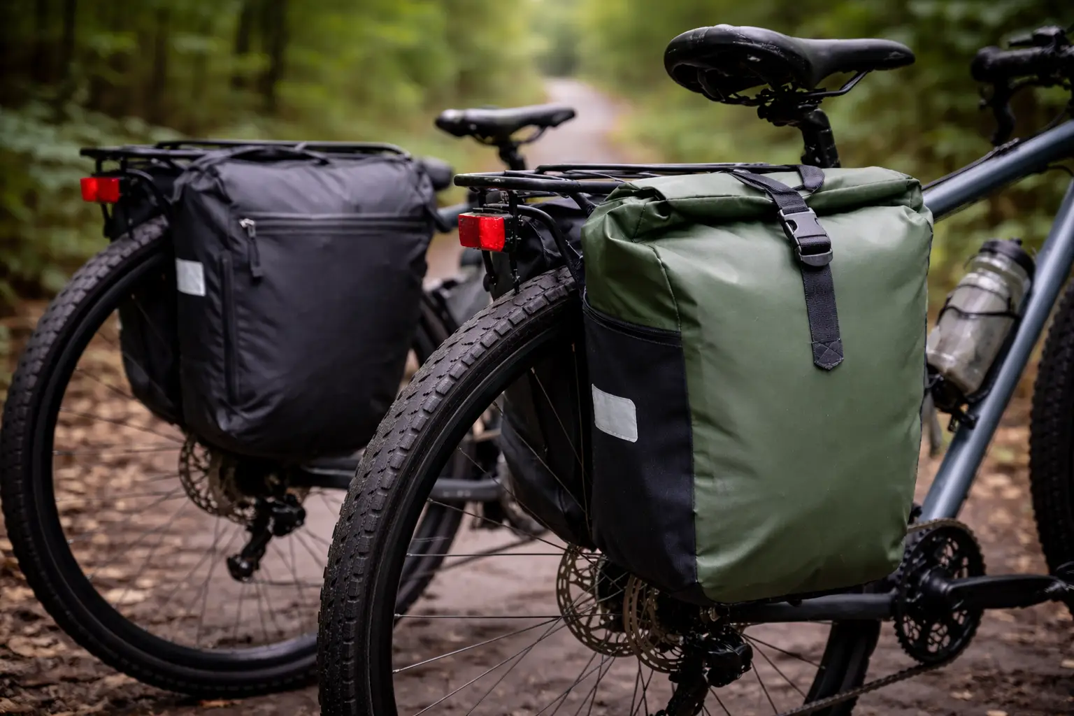 Цахилгаан товч ба өнхрөх топ унадаг дугуйн цүнх: аль нь илүү бат бөх байдаг